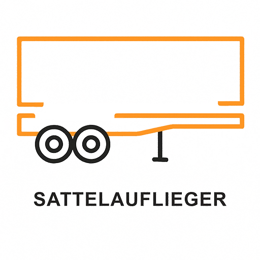 Salltelauflieger Symbol