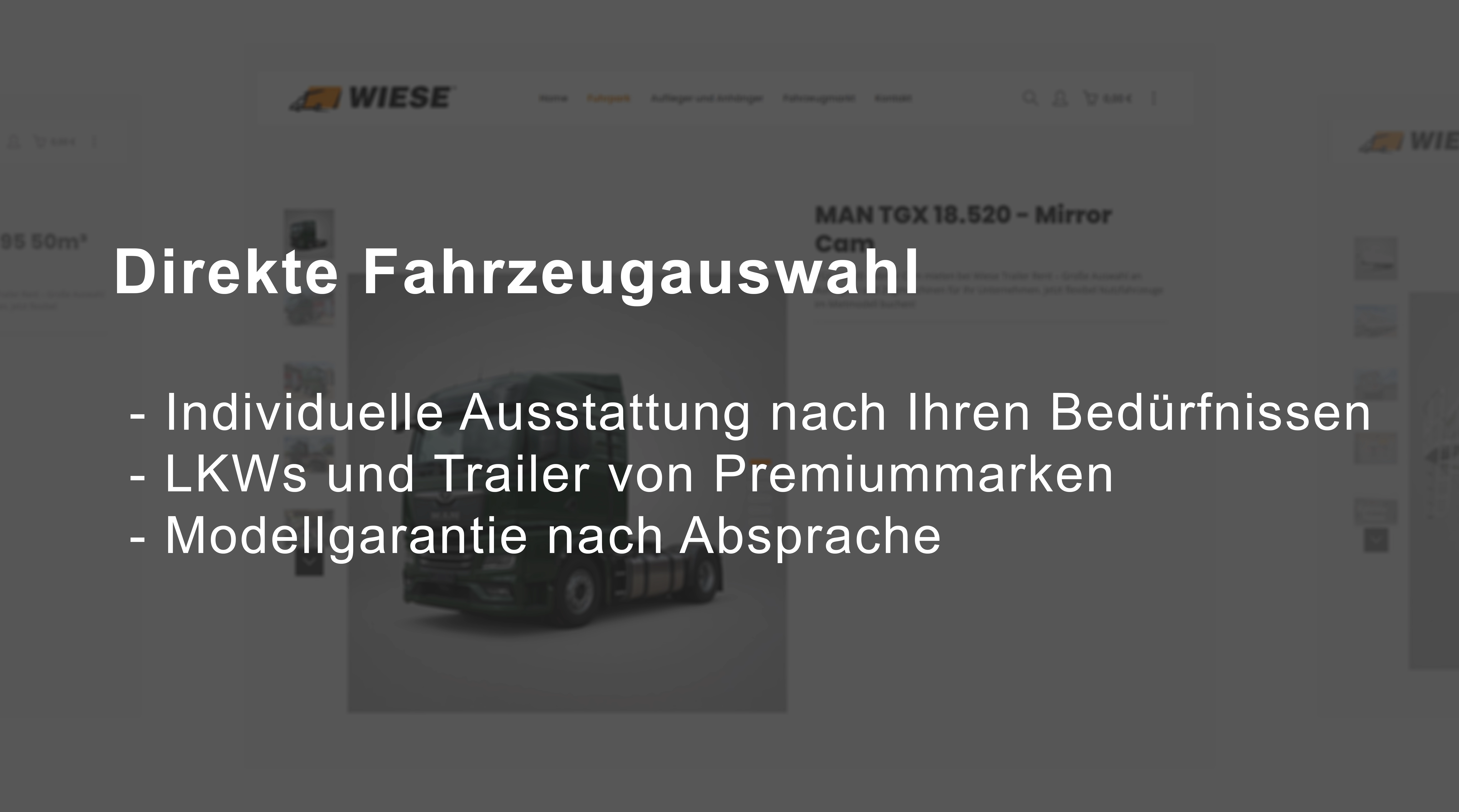 Fahrzeugauswahl