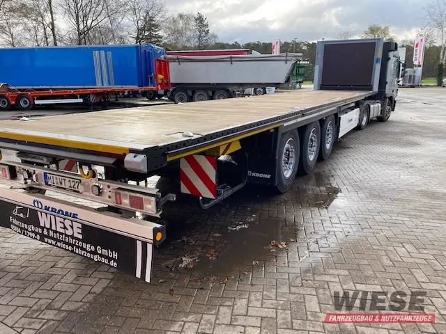 Krone Profi Liner Plateau Aufliger von Wiese Trailer Rent in Petershagen mieten