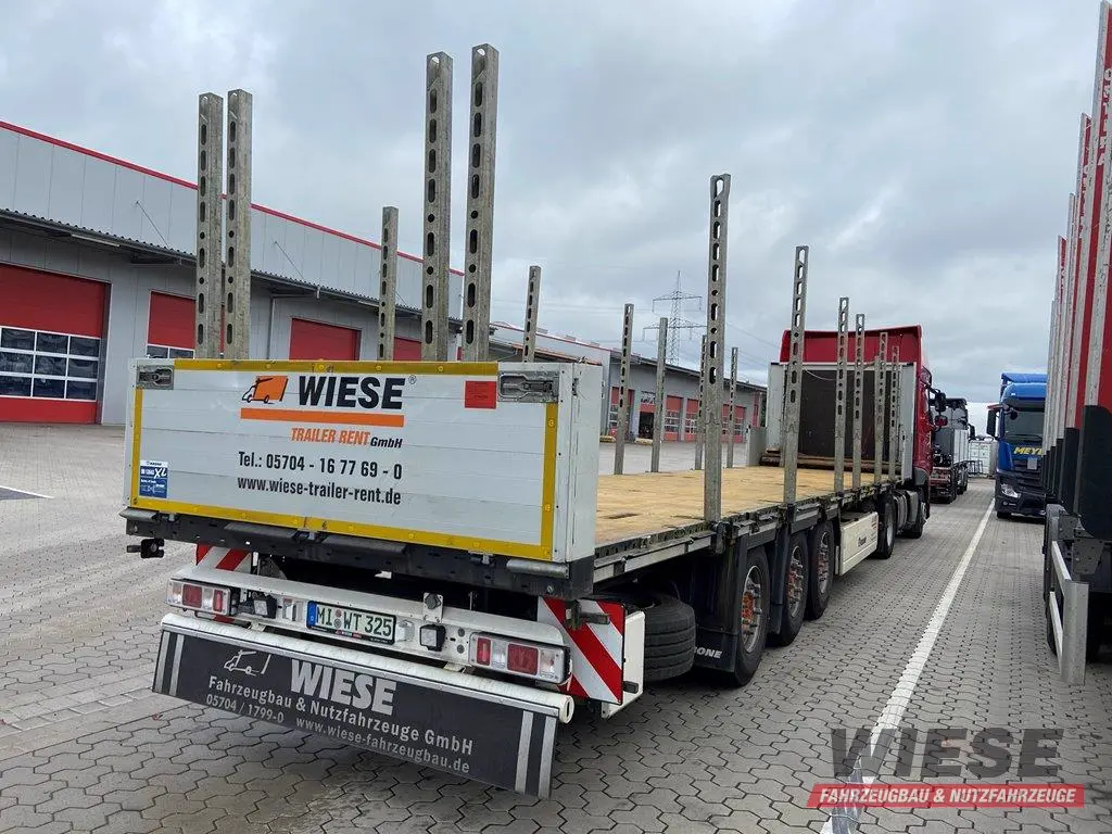 Krone offene Pritsche Bordwandauflieger von Wiese Trailer Rent in Petershagen mieten